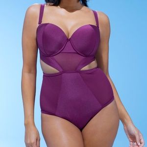 NEW GabiFresh One Piece w/ Cutouts Swimsuit Sz 14